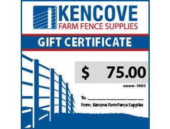 $75 Gift Certificate to Kencove Fence Supplies