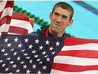 Swimsuit Autographed by Michael Phelps --- The exact same model of suit he wore in Beijing