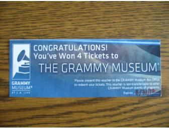 4 Tickets to the GRAMMY Museum