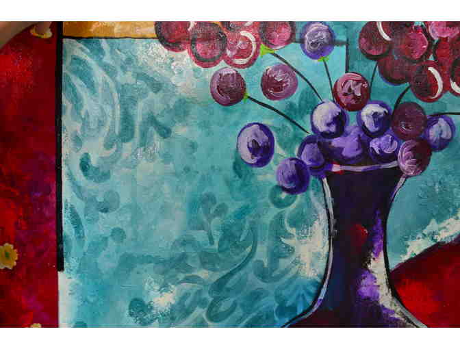 Art piece 'while I was eating' by artist Joann Cappon