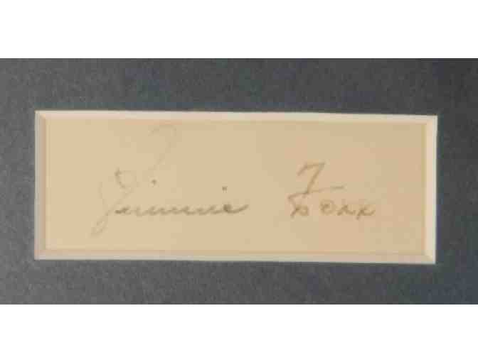 Jimmie Foxx Autograph and Photo - Baseball Memorabilia