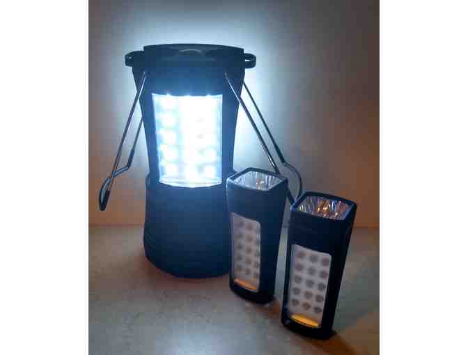 LED Lantern and 2 Detachable Flashlights