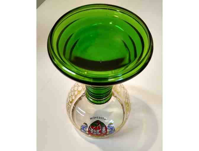 Vintage German Green Beehive Goblet Roemer Wine Or Toasting Glasses - Rudesheim