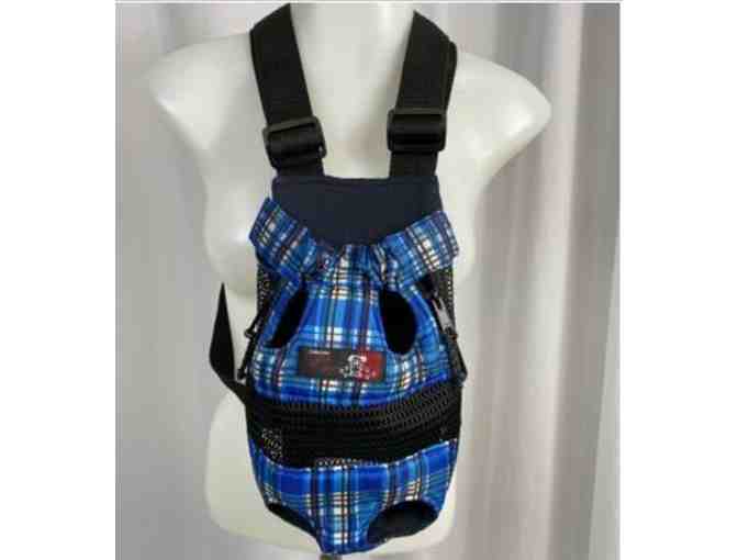Dog Pooch Carrier - by Dabba Doo - Red Plaid