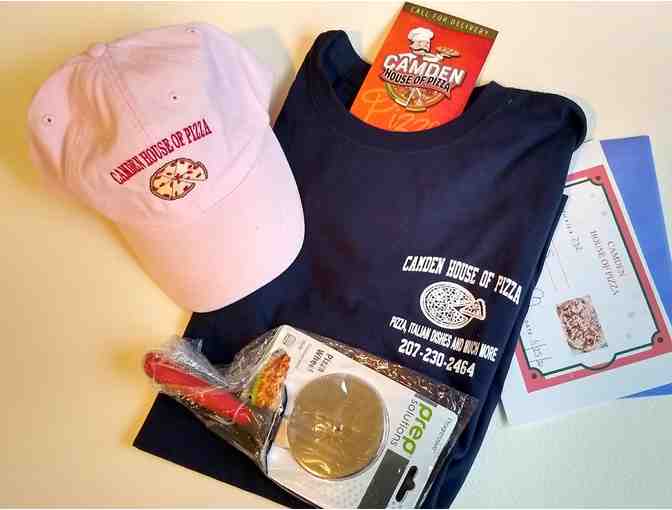 Camden House of Pizza Gift Certificate Hat, T-Shirt and Pizza Cutter
