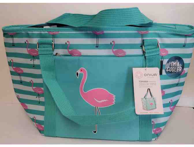 Tote - Cooler Flamingo Pattern