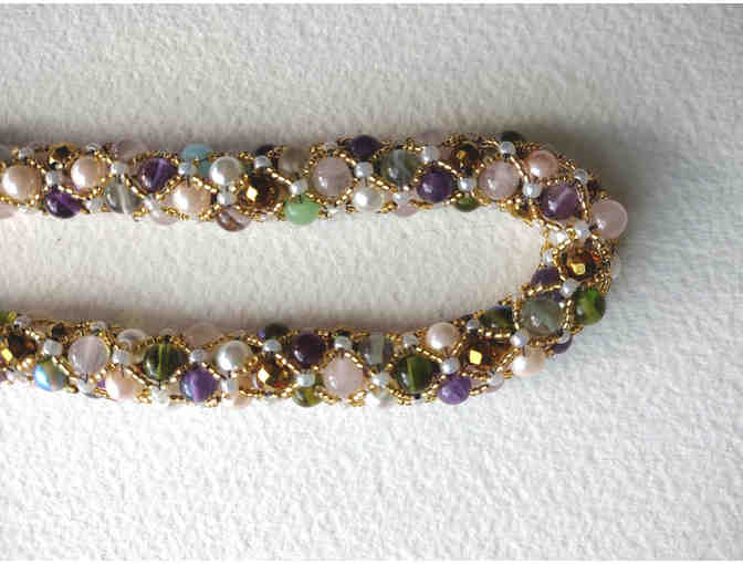 Beaded Jeweled Necklace - 16' Choker by Max n Me