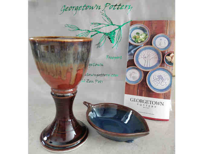 Pottery - Goblet and Dish - Photo 1