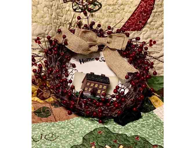Home Sweet Home Country Wreath and Throw