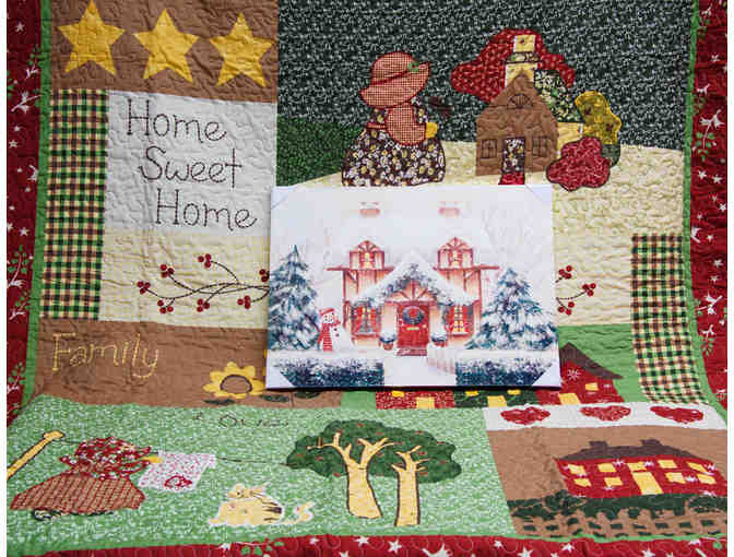 Home Sweet Home Scenes - Quilt and Light-Up Picture