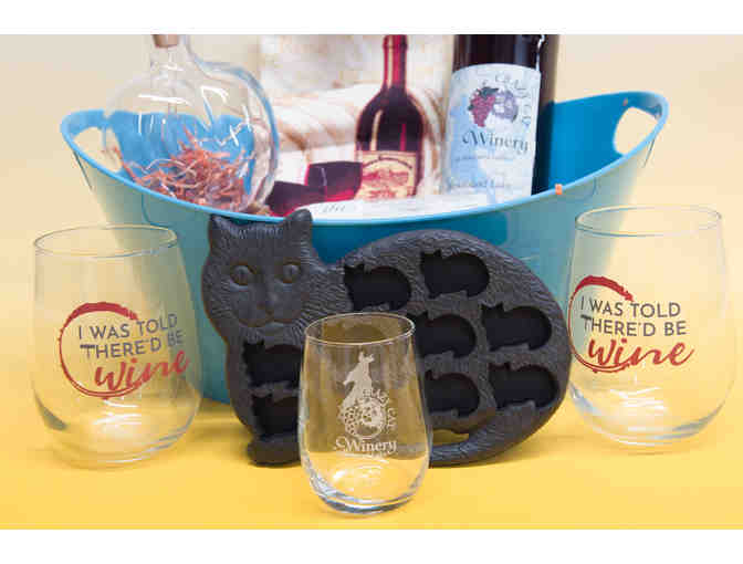 Drinking Wine and Feline Fine