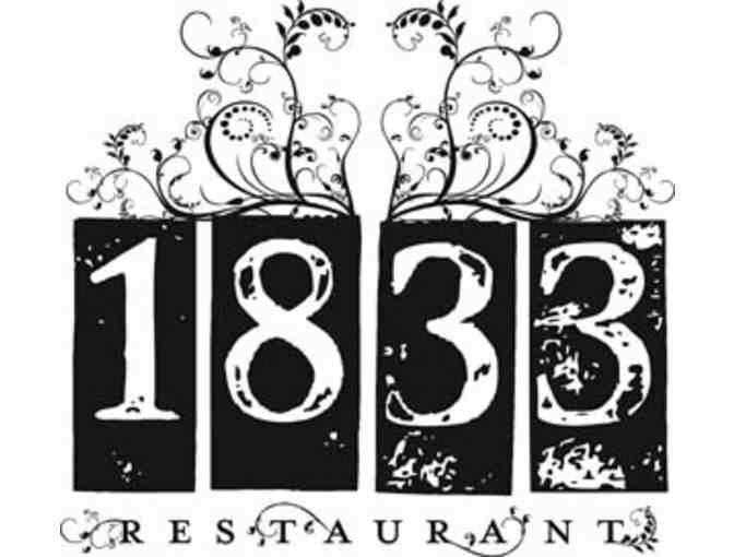 Gift Certificate to Restaurant 1833/ Cannery Row Brewing Co.