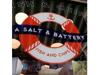 A. Salt & Battery (Fish & Chips) AND Tea & Sympathy $ 50 gift certificate
