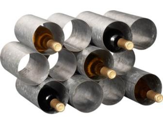 Galvanized 12 Bottle Wine Rack by CB2