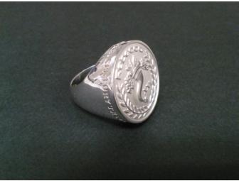 Sterling Silver Ring with Italian Horn by REBECCA