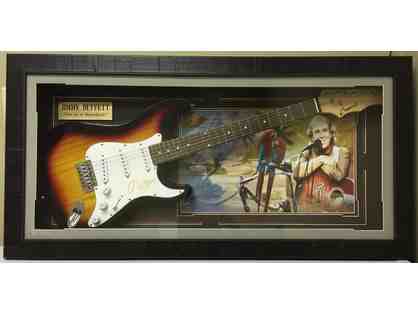 Jimmy Buffet "Meet Me in Margaritaville" signed and framed guitar