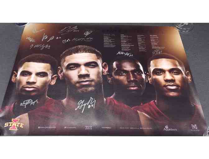 Fred Hoiberg signed basketball and autographed team poster