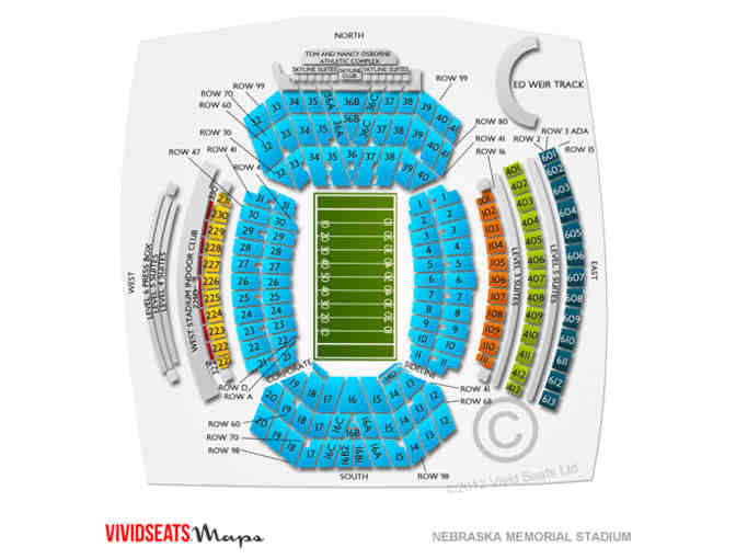 4 tickets to the University of Nebraska 2015 Homecoming football game