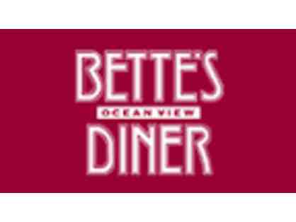 $25 Gift Certificate good at Bette's Oceanview Diner