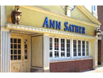 Ann Sather Restaurant Gift Certificate