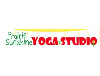 Gift card for two Yoga classes at Prairie Sunshine Yoga Studio