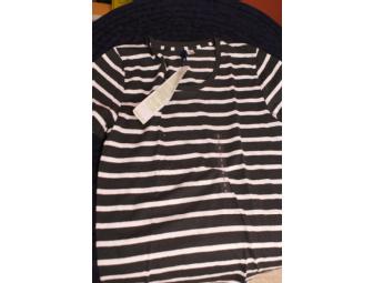 Men's Short-Sleeved Striped T-Shirt, Size Small