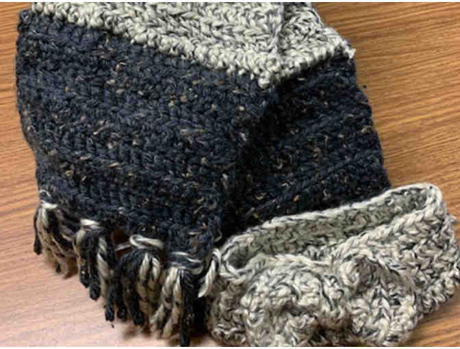 Handcrafted Knit Scarf and Headband
