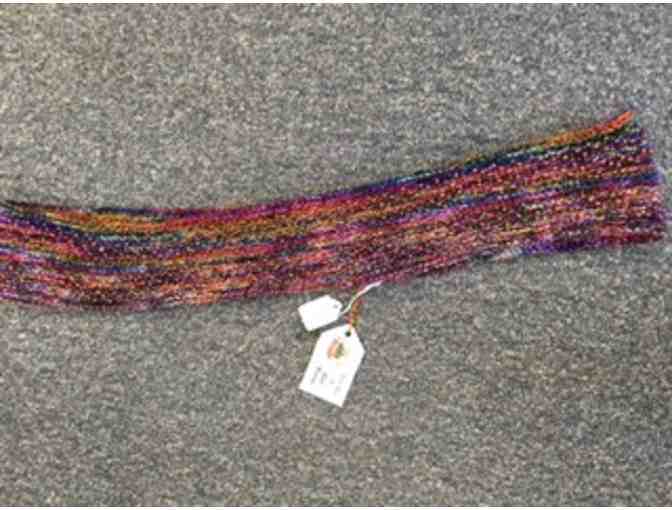 Handmade Wool and Beaded Infinity Scarf