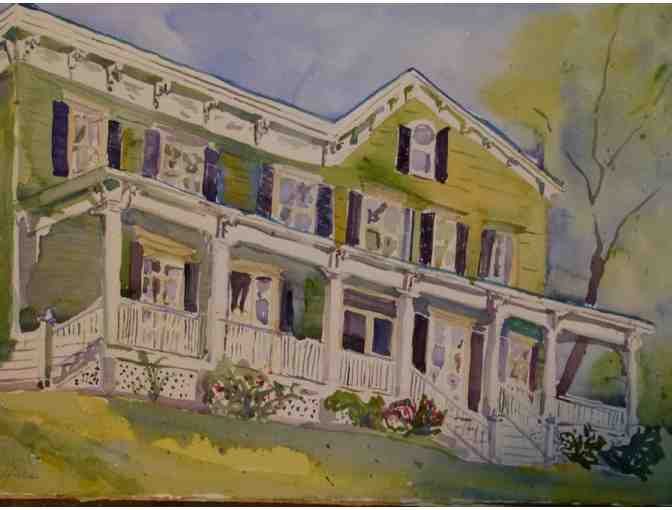 House or Landscape Portrait in Watercolor