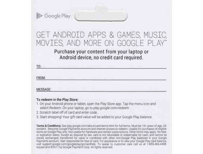 Google Play Gift Card for Android - $50