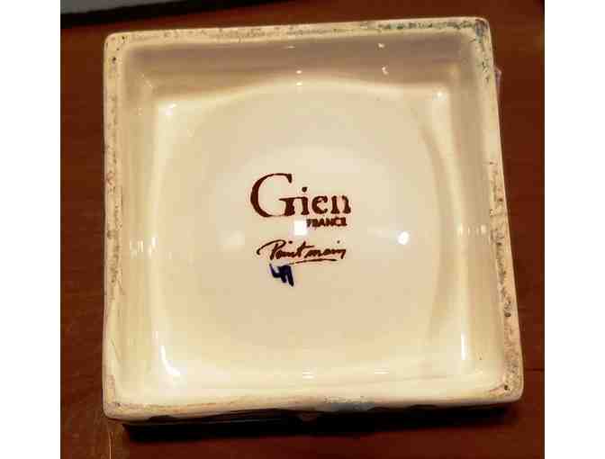 Collector's Gien Pottery Egg on Base