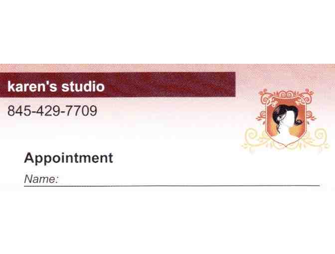 Hair Consult, Cut, and Blow Dry at Karen's Studio in Stony Point