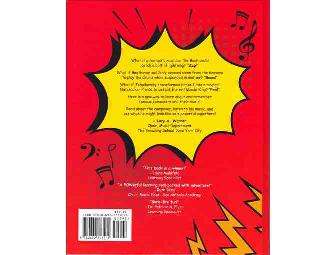 10 'ZAP! BOOM! POW! SUPERHEROES OF MUSIC' Books for Youngsters' Party