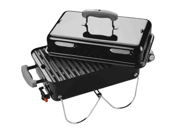 Camping Gift Set ~ Weber Go Anywhere Gas Grill, Tools, Set of 2 Backpack Chairs, Food Tent - Photo 2