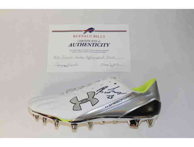 Buffalo Bills Fan Memorabilia Package includes a Autographed #28 Darby Cleat