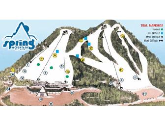 Two Student Lift Tickets to Spring Mountain Adventures