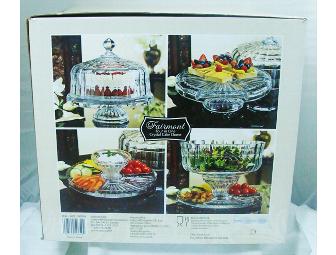 Shannon Crystal Fairmont Four in One Crystal Cake Dome