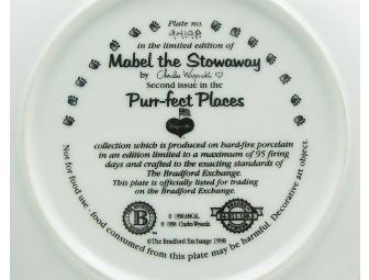 Bradford Exchange 'Mabel the Stowaway' Collector Plate