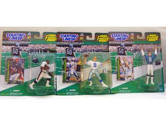 Set of 3 Officially Licensed NFL 1999-2000 Starting Lineup Figures