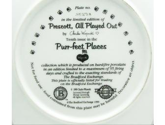 Bradford Exchange 'Prescott, All Played Out' Collector Plate