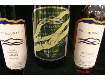 Three Select Wines from Blue Mountain Vinyards