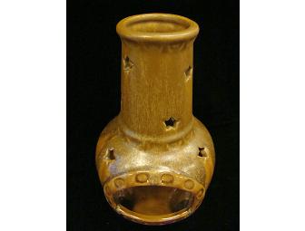 Chiminea Clay Candle Holder