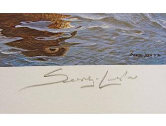 John Seerey-Lester 1989 National Fish & Wildlife Executive Edition Stamp, Print and Pin