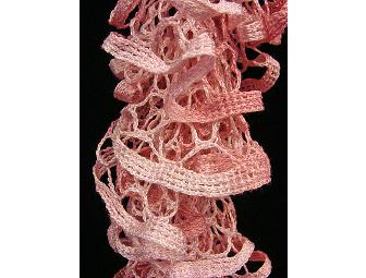 Handmade Knit Scarf - Shades of Pink