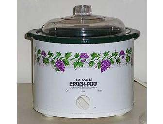 Rival 4 Quart 'Grapevine' Slow Cooker/Crock Pot