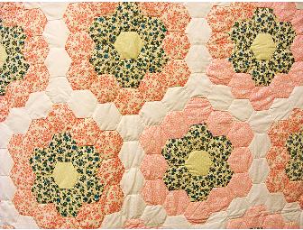 Handmade Quilt - 'Grandmother's Flower Garden'