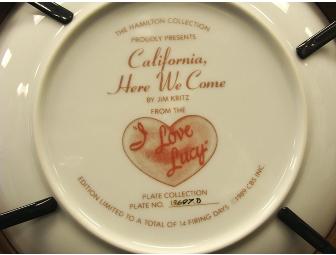 1989 'California Here We Come' I Love Lucy Collector Plate