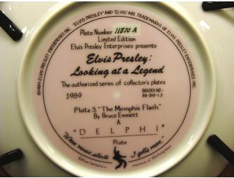 1989 Elvis Presley 'The Memphis Flash' Collector Plate