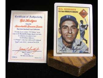 1990 Topps Porcelain Collector Trading Card Set: 1950s Gil Hodges and Whitey Ford