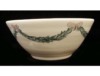 Custom Handmade Christmas Bowl by Black Sheep Pottery